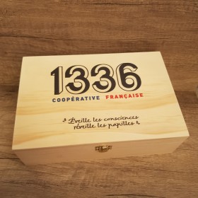 Coffret bois 6 compartiment