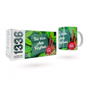 LOT BOITE THE ANIS REGLISSE 1336 & MUG ASSORTI