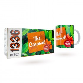 LOT BOITE THE CARAMEL 1336 & MUG ASSORTI