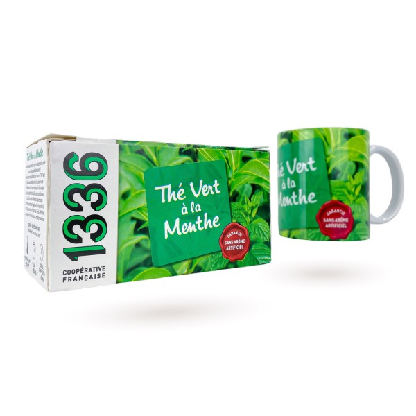 Lot Thé Vert à la Menthe & Grande tasse assortie