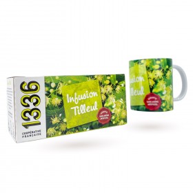 LOT BOITE INFUSION TILLEUL1336 & MUG ASSORTI