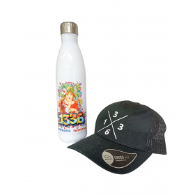 Gourde 1336 et casquette noire