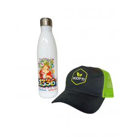 Gourde 1336 et casquette verte