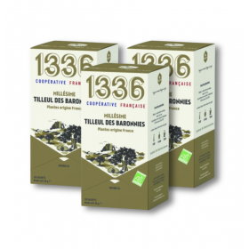 Lot de 3 boites de Tilleul des Baronnies - Millésime BIO