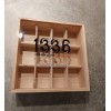 Coffret bois 12 cases