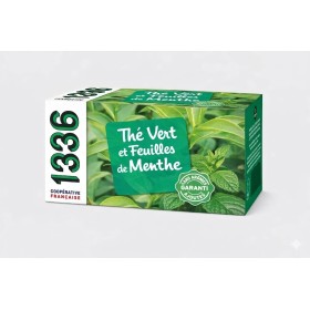 Thé Vert et feuilles de Menthe