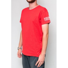 T-shirt rouge Officiel 1336 Homme | Coton Bio & Fabrication Française
