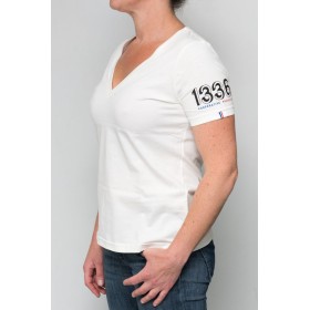 T-shirt Officiel  Blanc 1336 Femme| Coton Bio & Fabrication Française